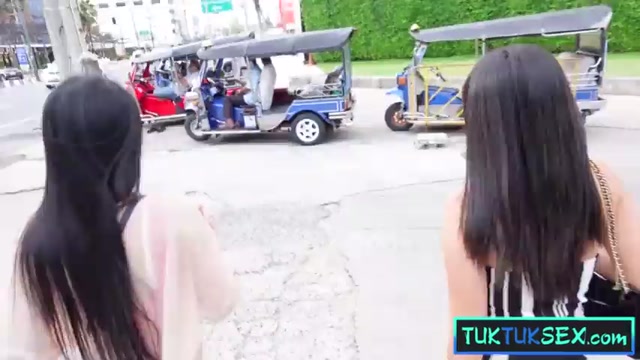 Thai Teen GFs Engage in Hot Bisexual Threesome with Cock Sharing